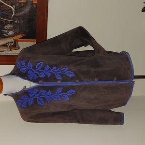 Linea by Louis Dell'Olio sueded leather jacket